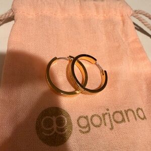 Gorjana Gold Textured Hoop Earrings